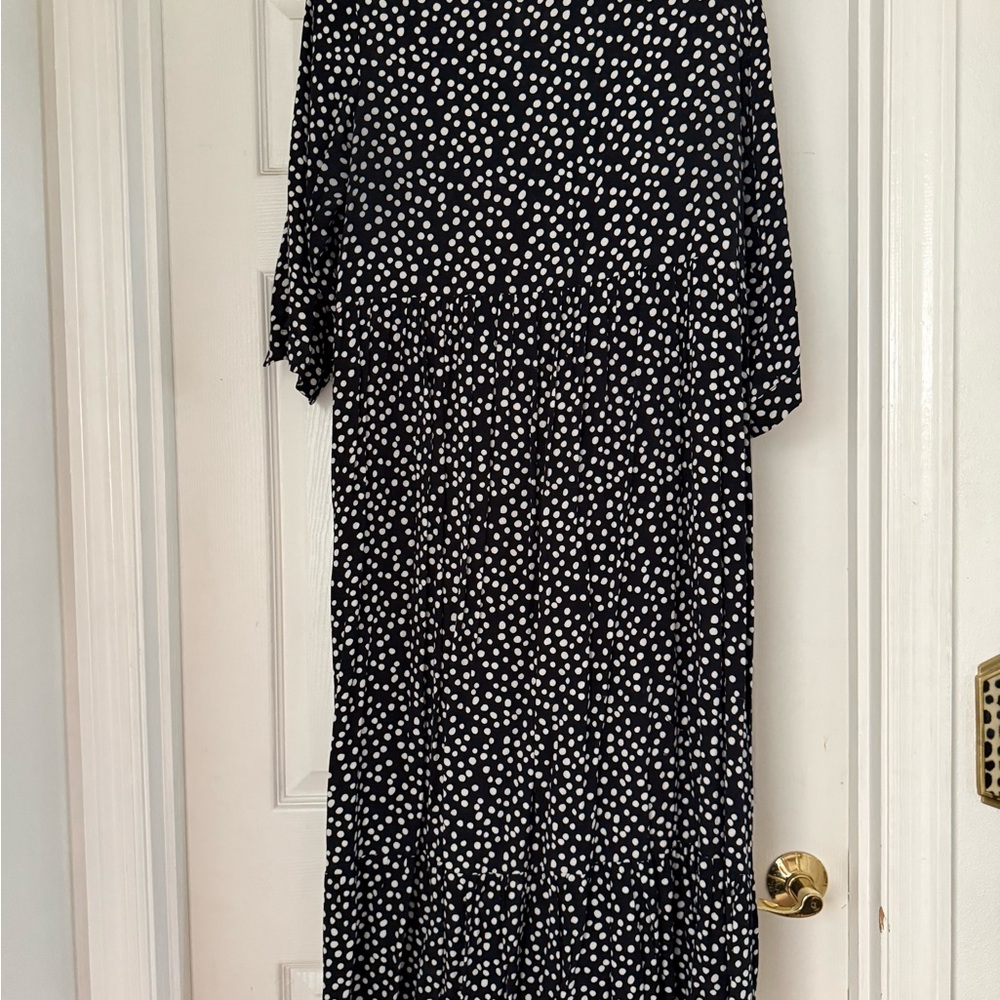 Zara Black and White Polka Dot Dress